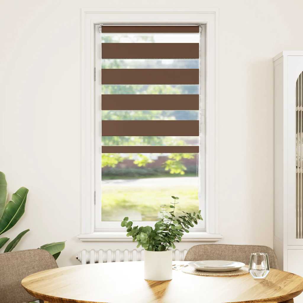 zebragardin brun 60x150 cm stofbredde 55,9 cm polyester