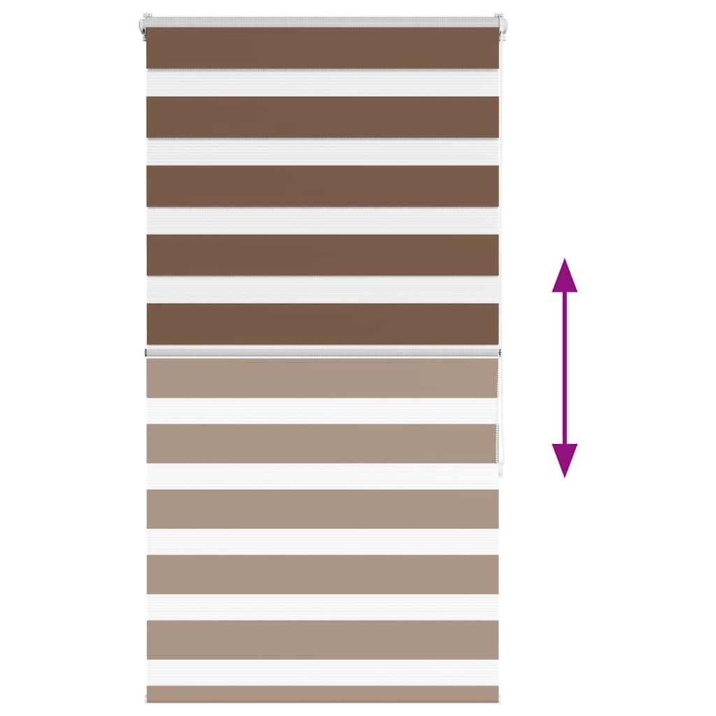 zebragardin brun 75x150 cm stofbredde 70,9 cm polyester