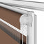 zebragardin brun 80x150 cm stofbredde 75,9 cm polyester
