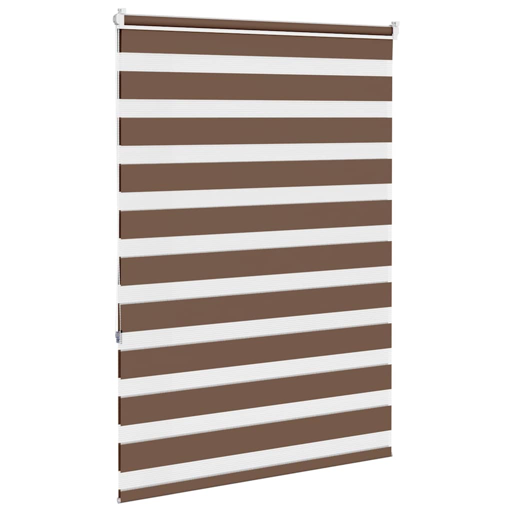 zebragardin brun 110x150 cm stofbredde 105,9 cm polyester