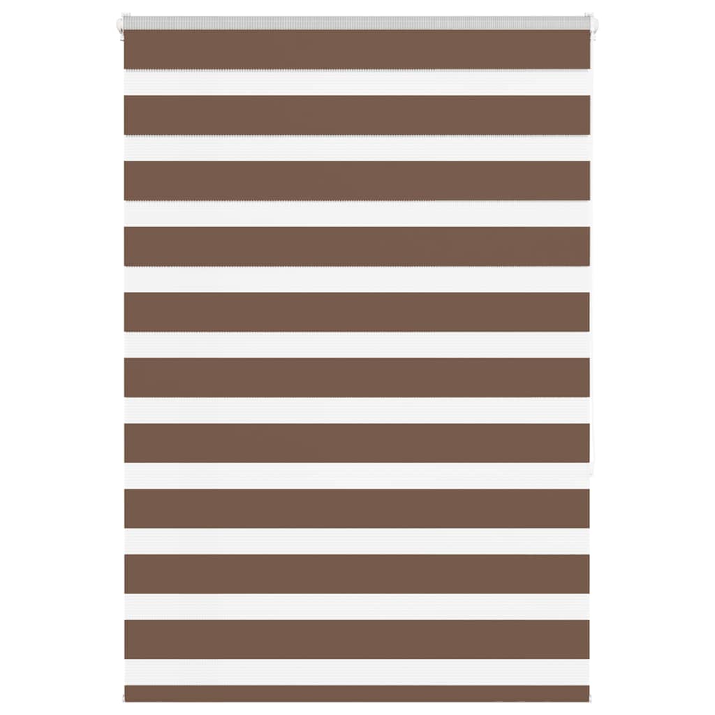 zebragardin brun 115x150 cm stofbredde 110,9 cm polyester