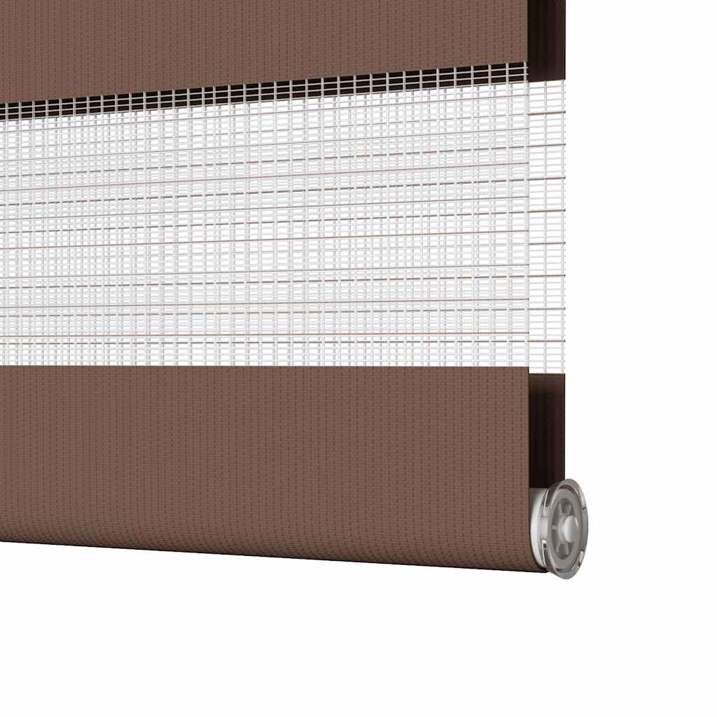 zebragardin brun 120x150 cm stofbredde 115,9 cm polyester