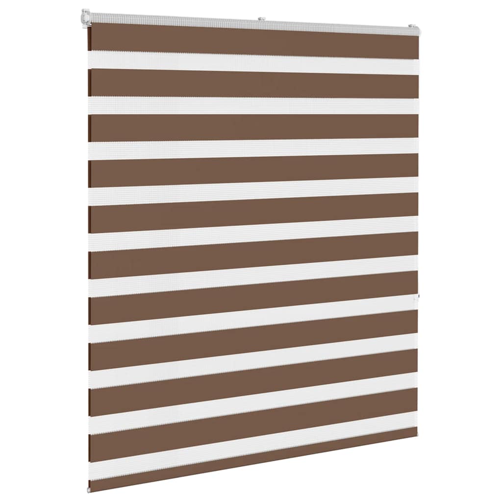 zebragardin brun 120x150 cm stofbredde 115,9 cm polyester