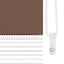 zebragardin brun 120x150 cm stofbredde 115,9 cm polyester