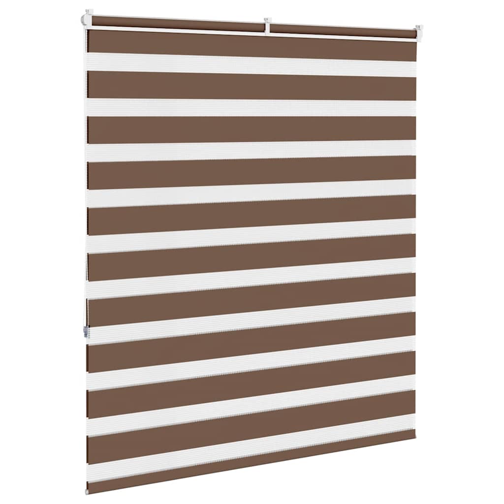 zebragardin brun 125x150 cm stofbredde 120,9 cm polyester