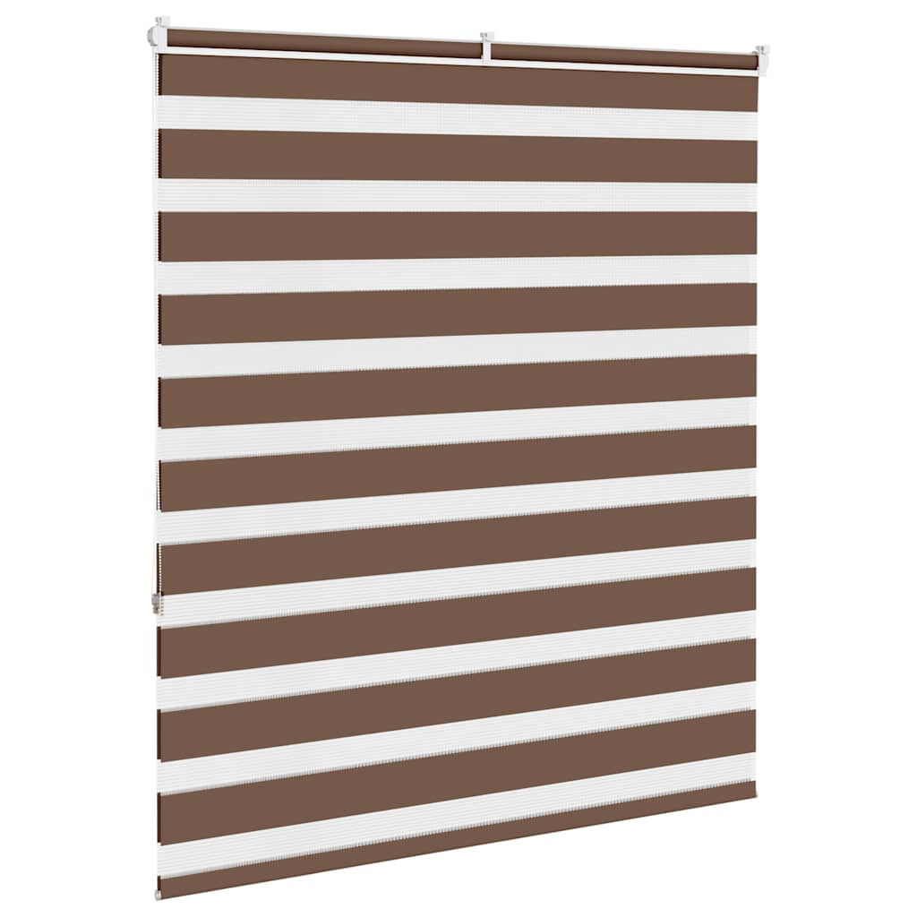 zebragardin brun 130x150 cm stofbredde 125,9 cm polyester