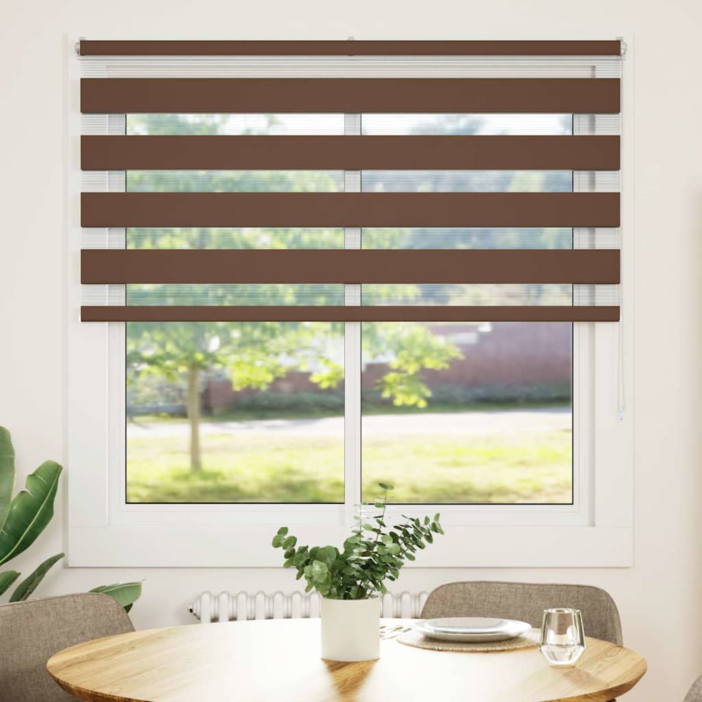 zebragardin brun 145x150 cm stofbredde 140,9 cm polyester