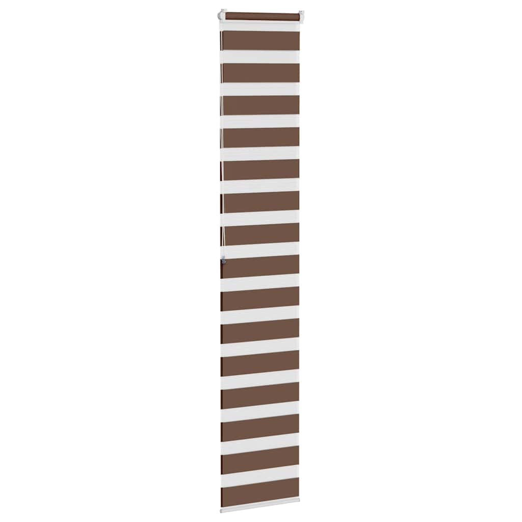 zebragardin brun 40x200 cm stofbredde 35,9 cm polyester