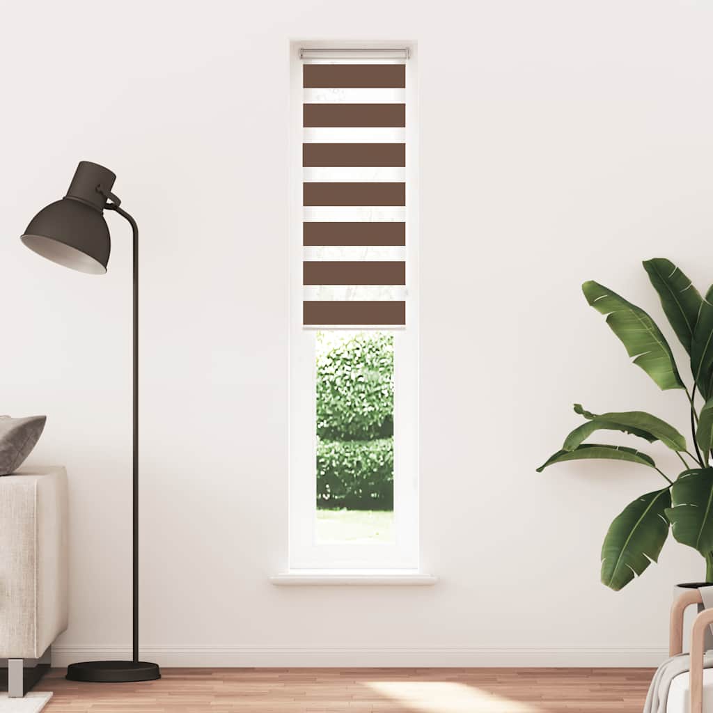 zebragardin brun 45x200 cm stofbredde 40,9 cm polyester