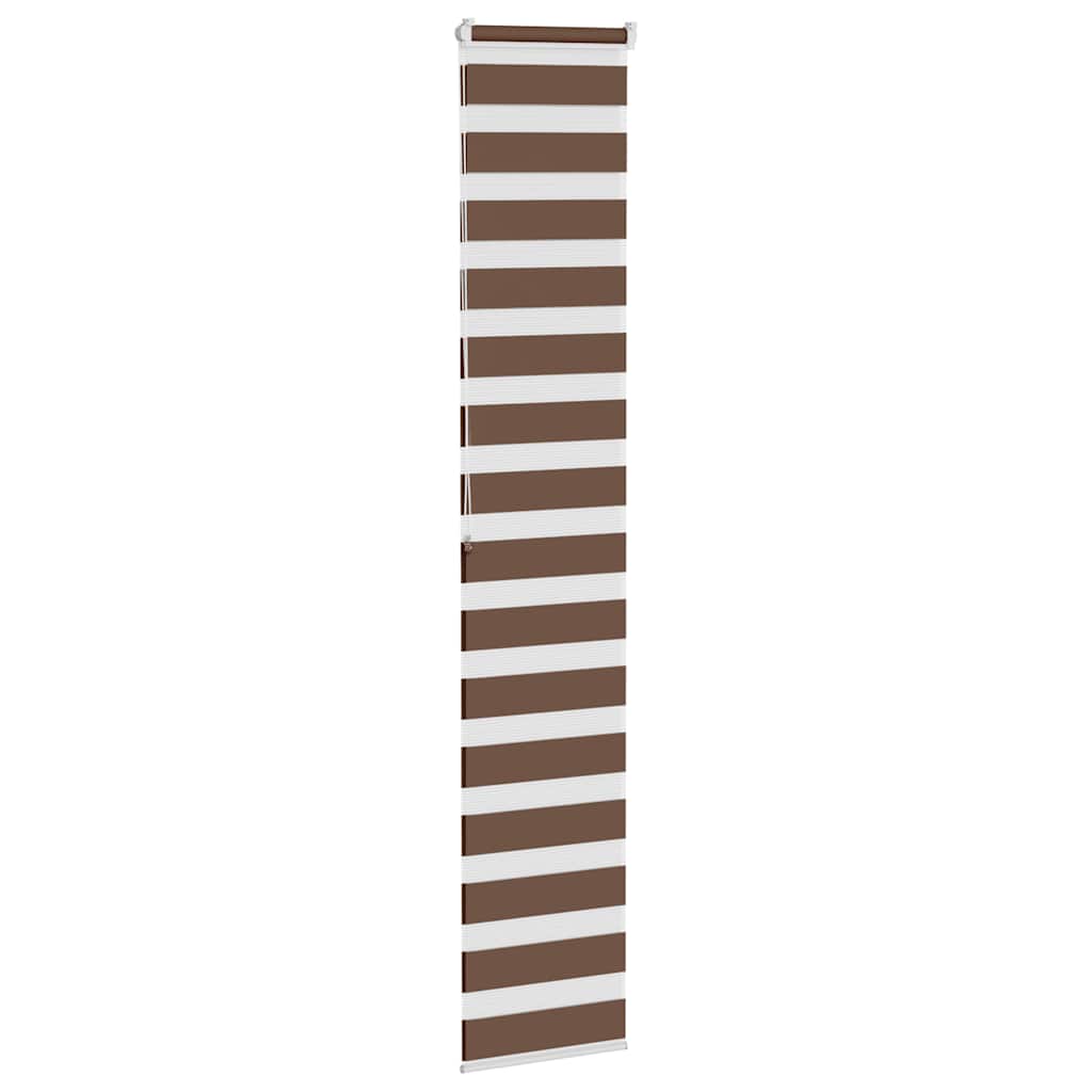 zebragardin brun 50x200 cm stofbredde 45,9 cm polyester