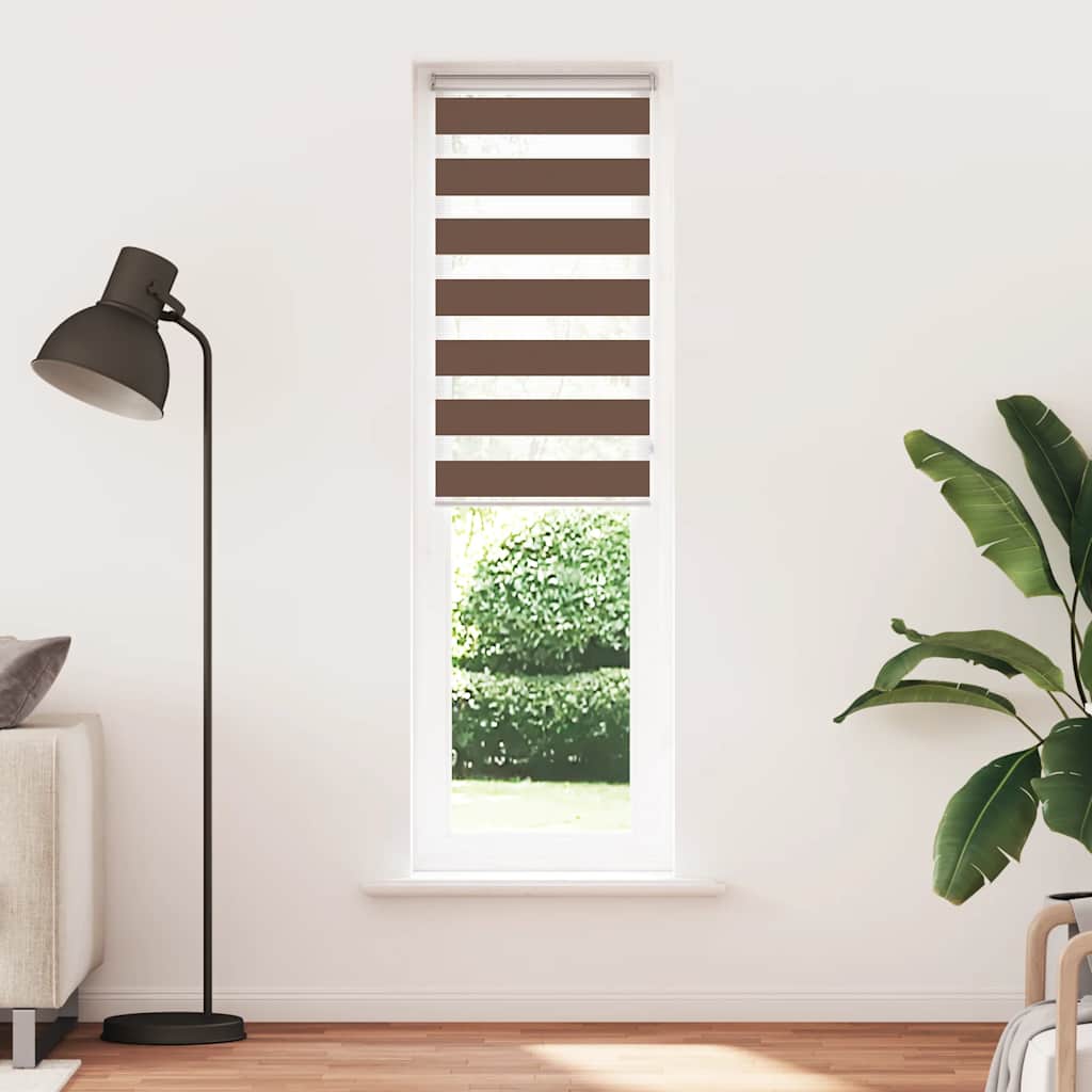 zebragardin brun 60x200 cm stofbredde 55,9 cm polyester