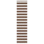 zebragardin brun 65x200 cm stofbredde 60,9 cm polyester