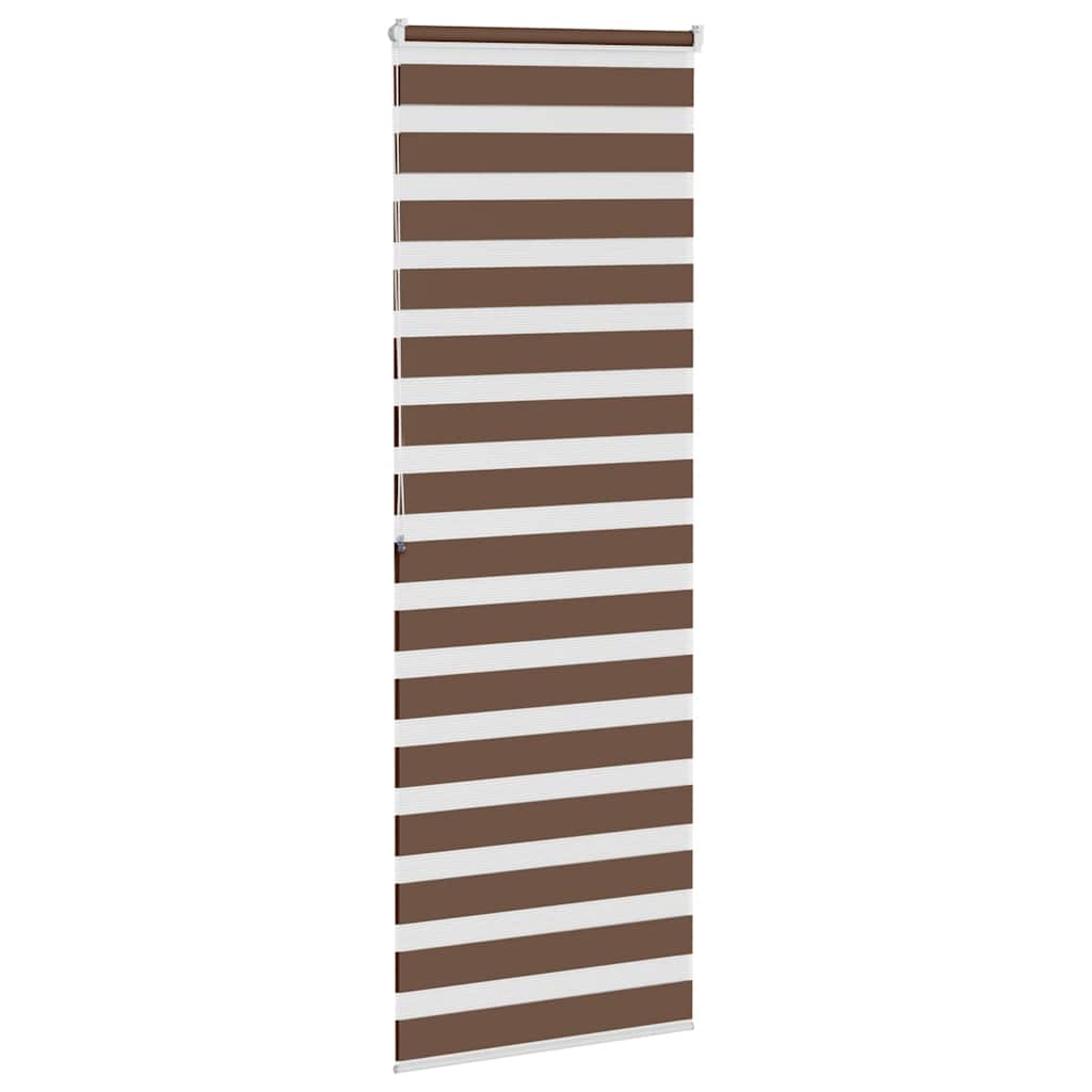 zebragardin brun 85x200 cm stofbredde 80,9 cm polyester