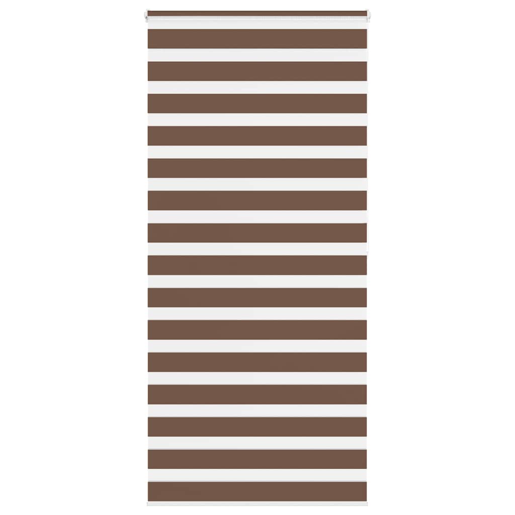zebragardin brun 95x200 cm stofbredde 90,9 cm polyester