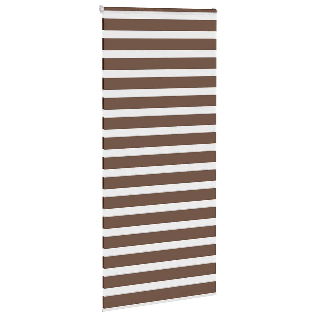 zebragardin brun 95x200 cm stofbredde 90,9 cm polyester