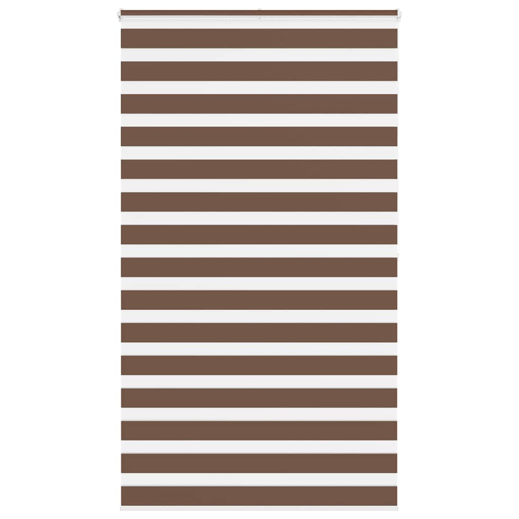 zebragardin brun 130x200 cm stofbredde 125,9 cm polyester