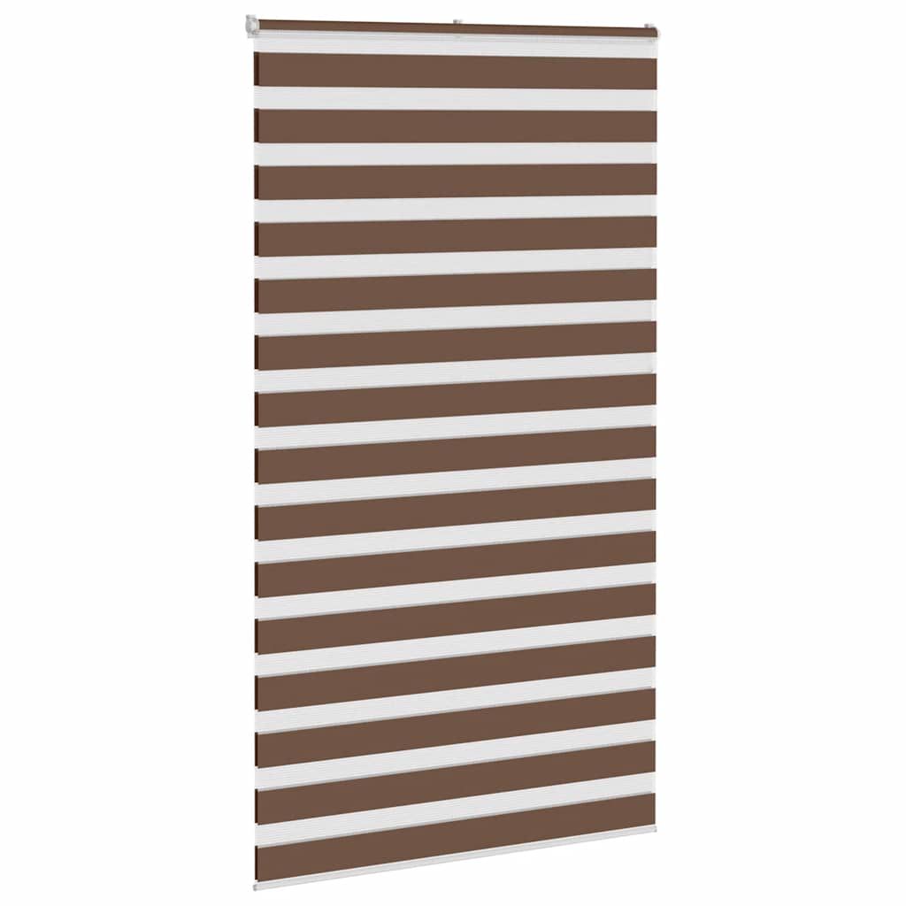 zebragardin brun 135x200 cm stofbredde 130,9 cm polyester