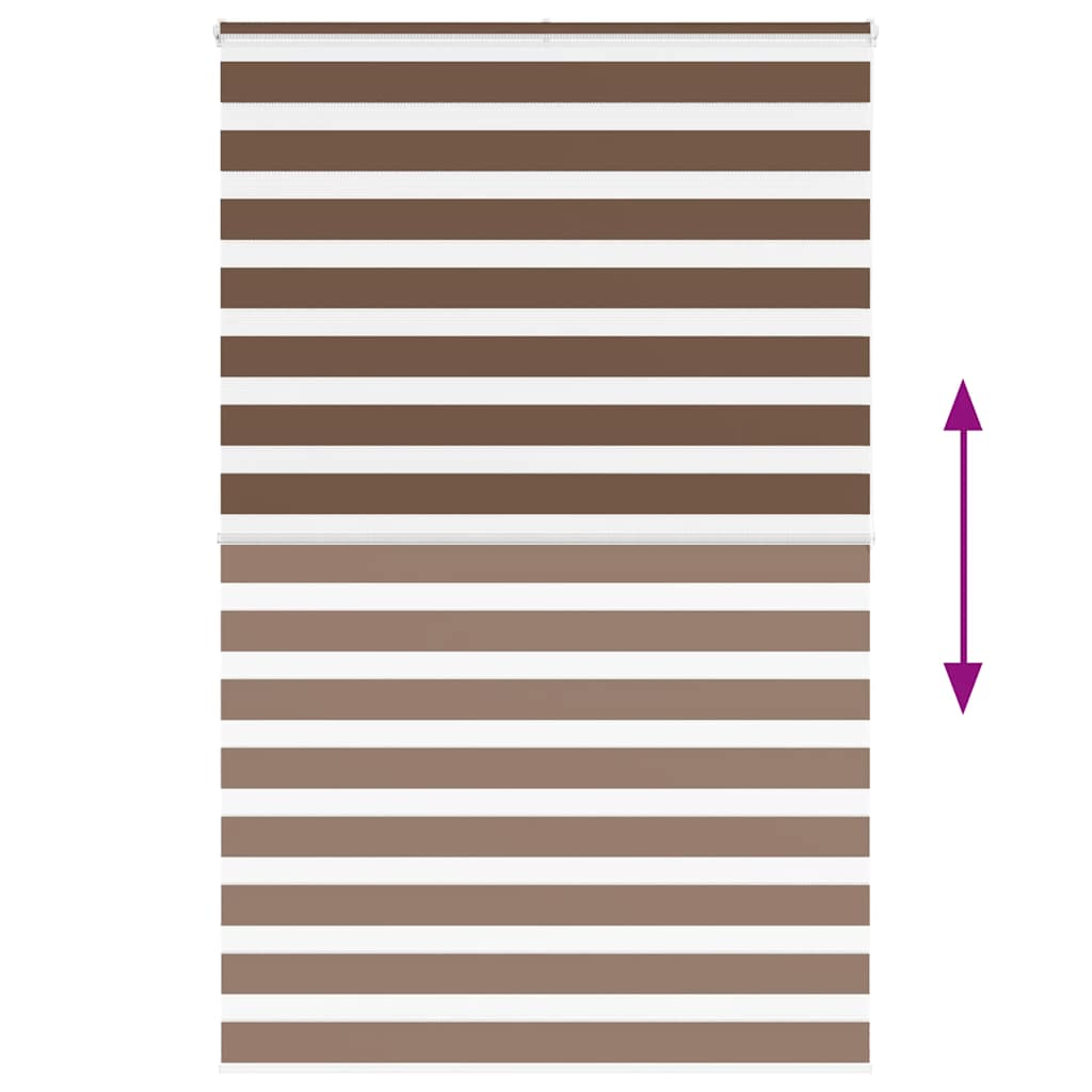 zebragardin brun 140x200 cm stofbredde 135,9 cm polyester