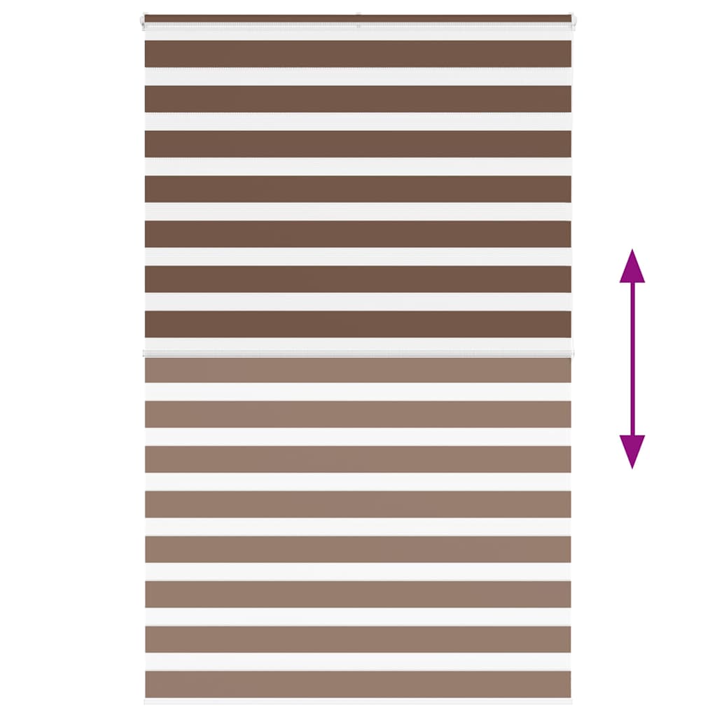 zebragardin brun 145x200 cm stofbredde 140,9 cm polyester