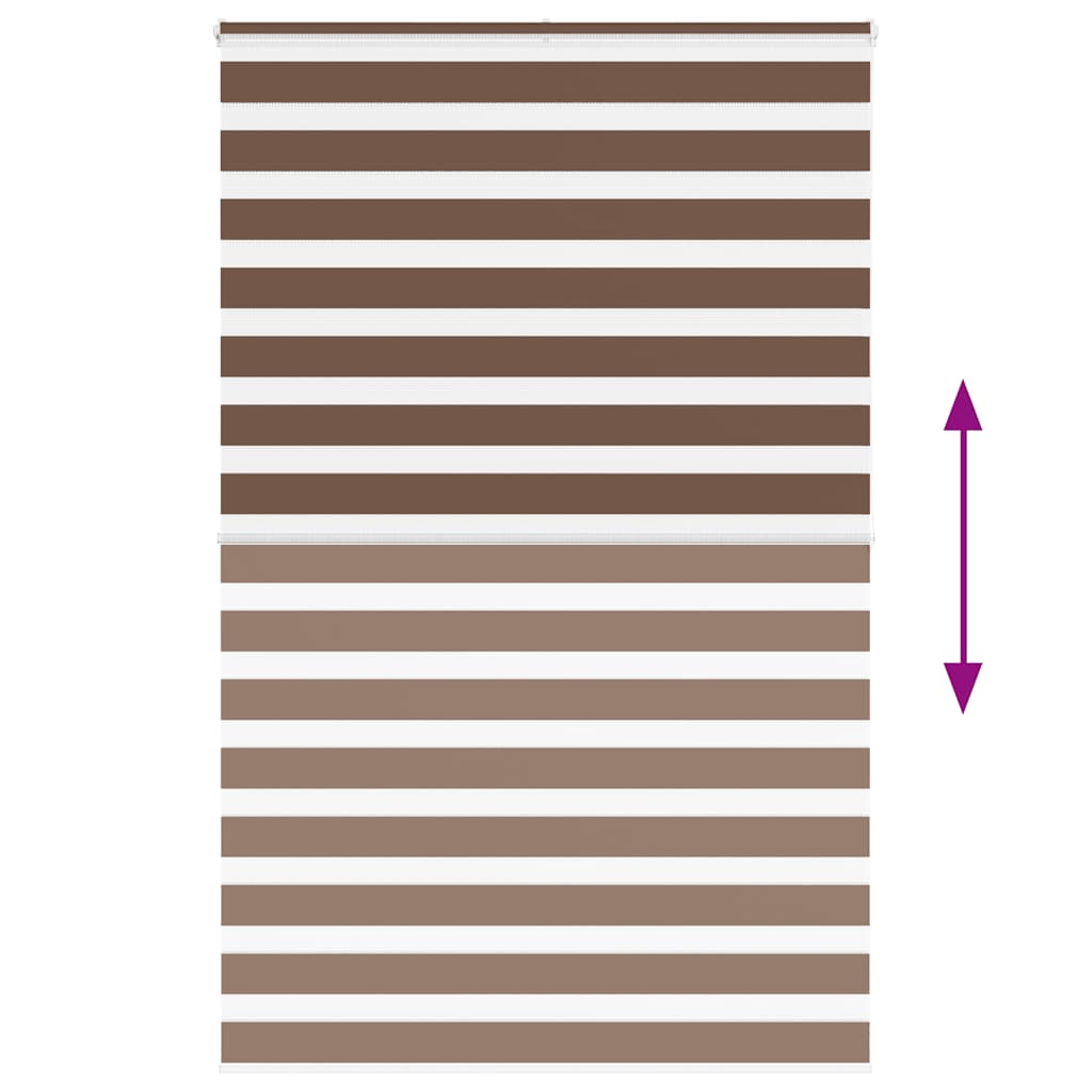 zebragardin brun 150x200 cm stofbredde 145,9 cm polyester