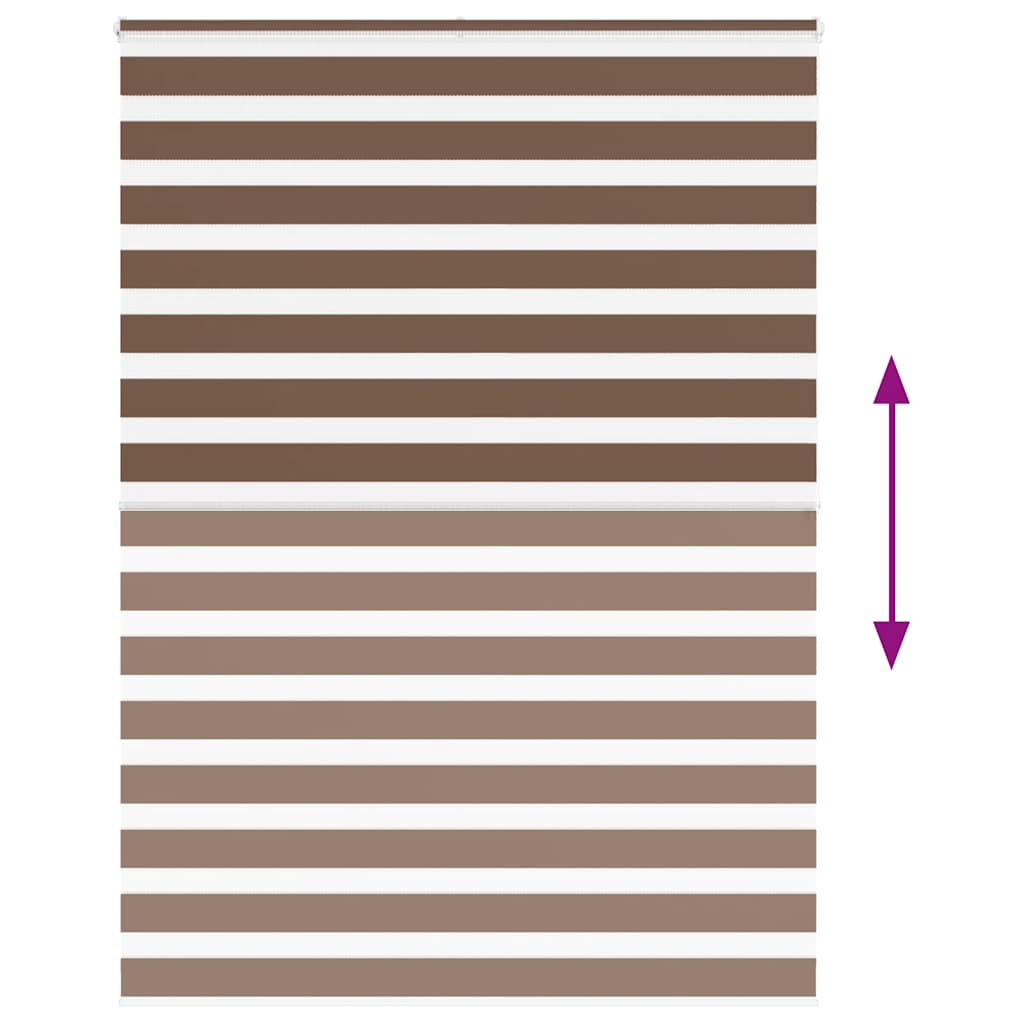 zebragardin brun 155x200 cm stofbredde 150,9 cm polyester