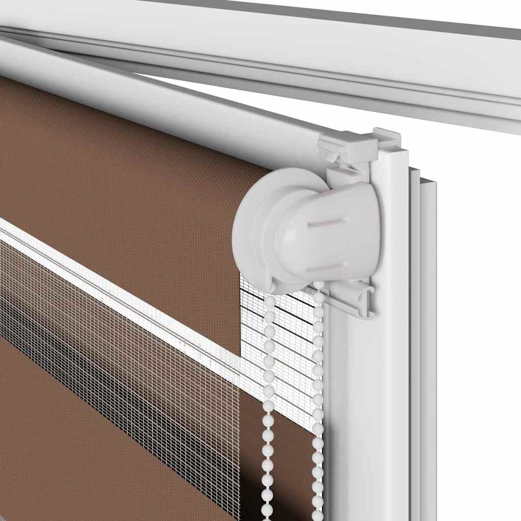 zebragardin brun 165x200 cm stofbredde 160,9 cm polyester