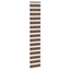 zebragardin brun 45x230 cm stofbredde 40,9 cm polyester