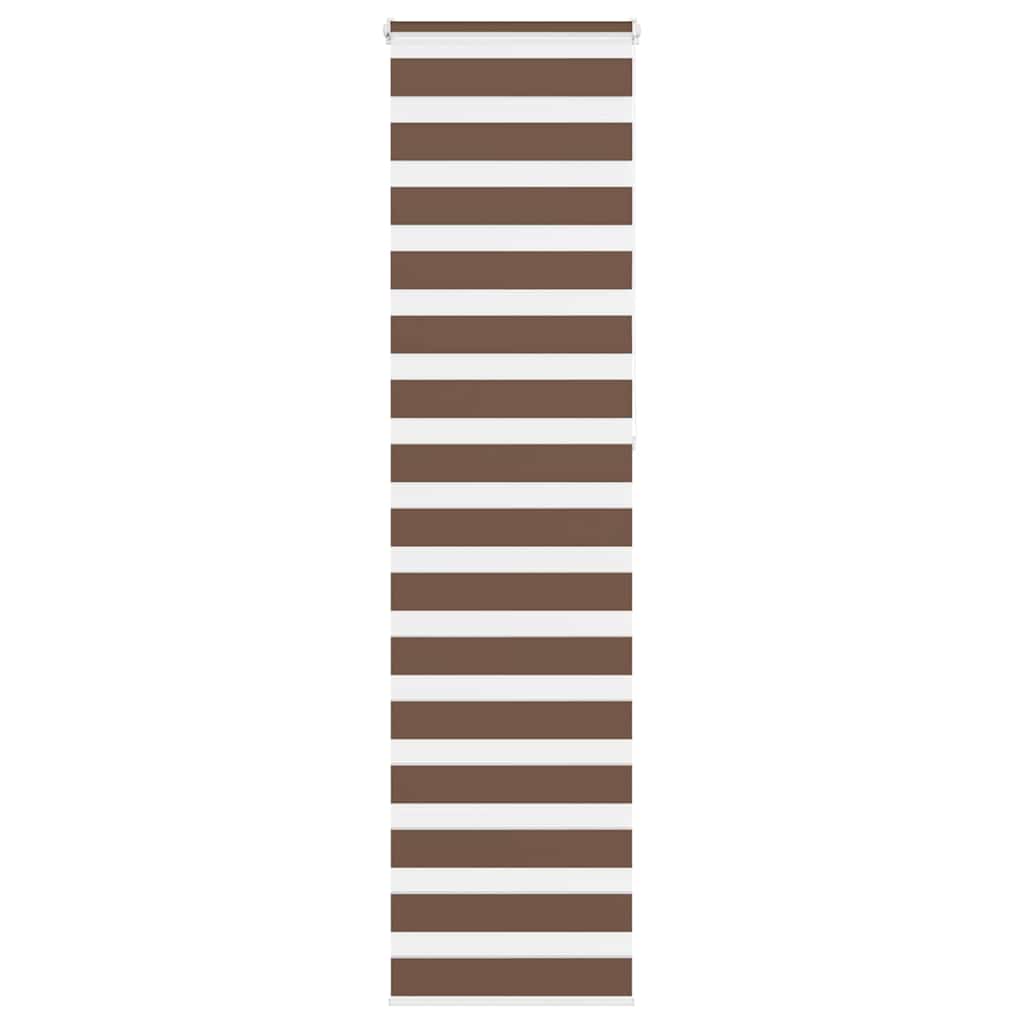 zebragardin brun 60x230 cm stofbredde 55,9 cm polyester