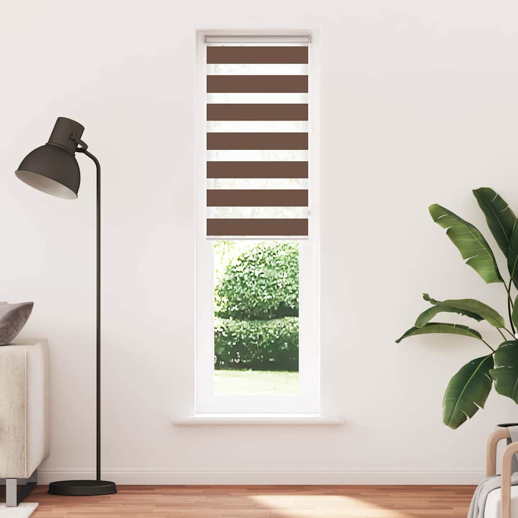 zebragardin brun 60x230 cm stofbredde 55,9 cm polyester