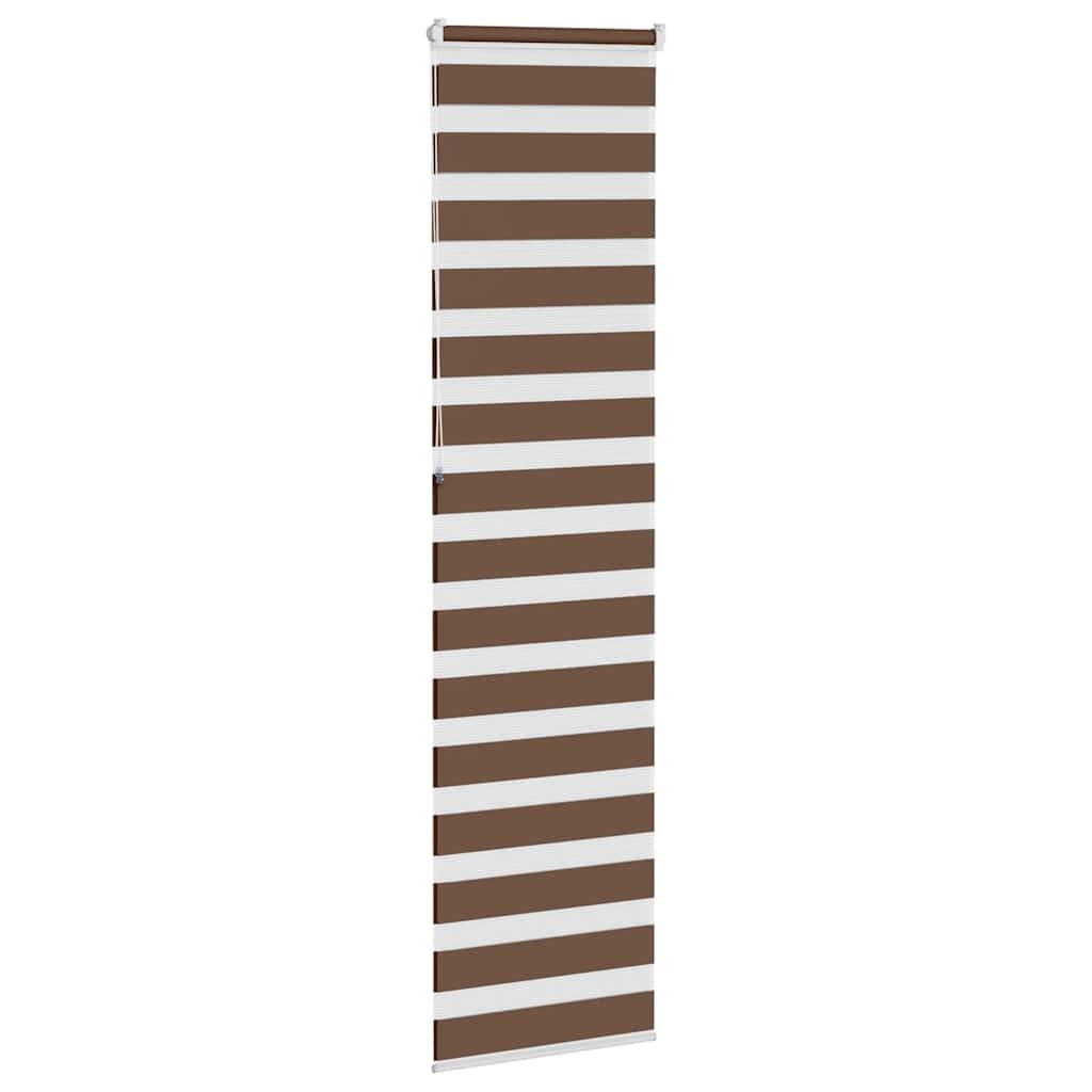 zebragardin brun 60x230 cm stofbredde 55,9 cm polyester