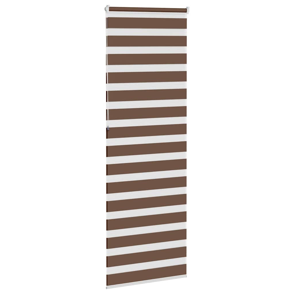 zebragardin brun 85x230 cm stofbredde 80,9 cm polyester