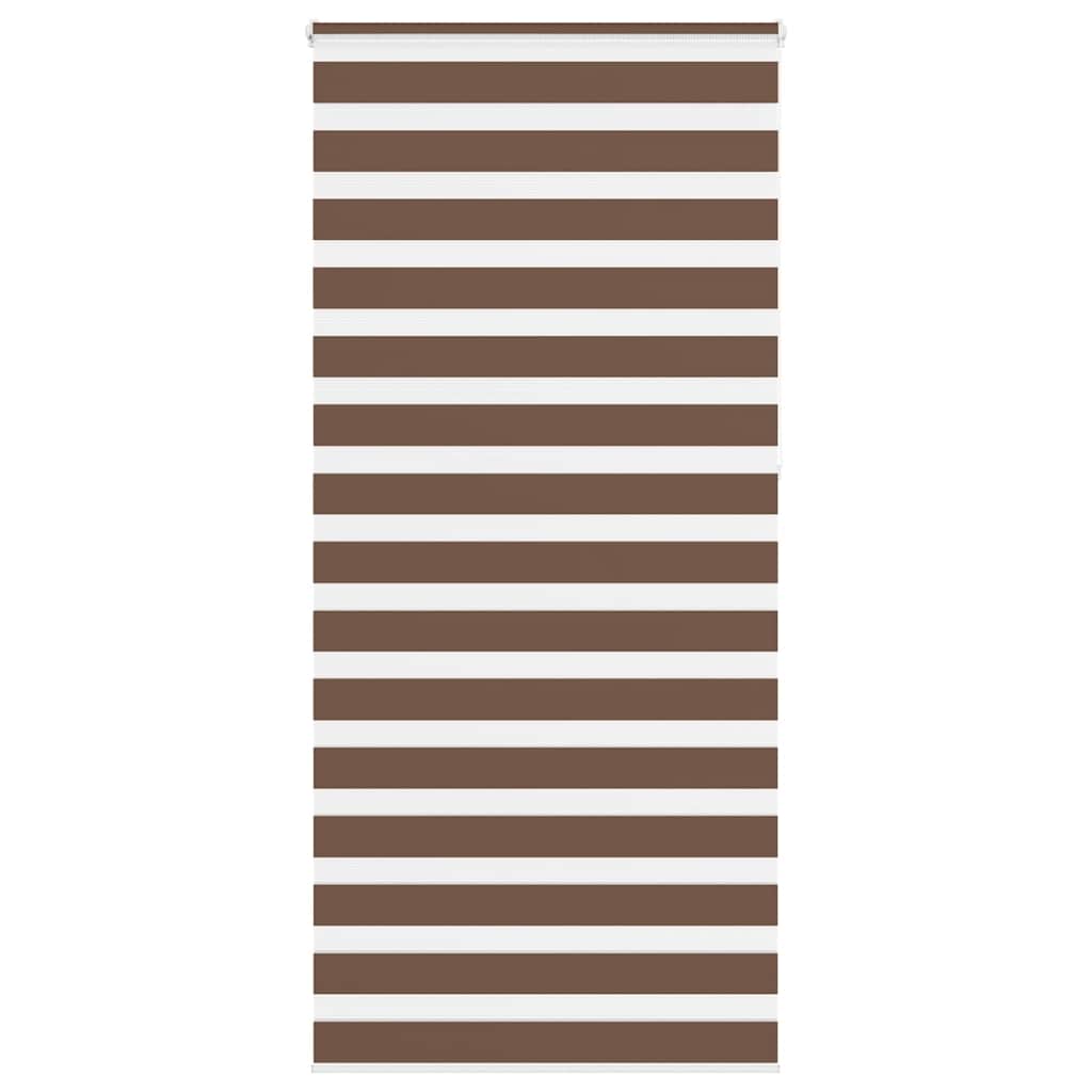 zebragardin brun 95x230 cm stofbredde 90,9 cm polyester