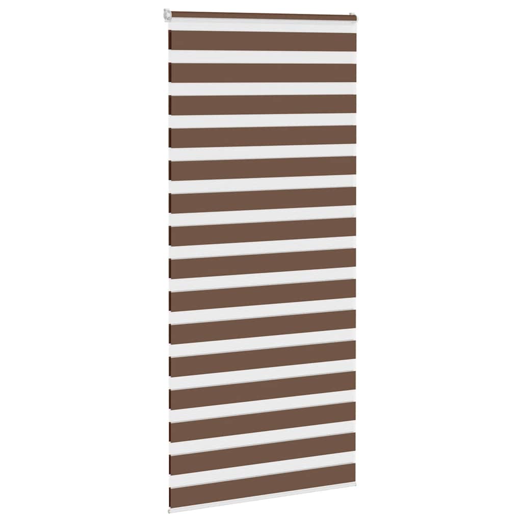 zebragardin brun 95x230 cm stofbredde 90,9 cm polyester