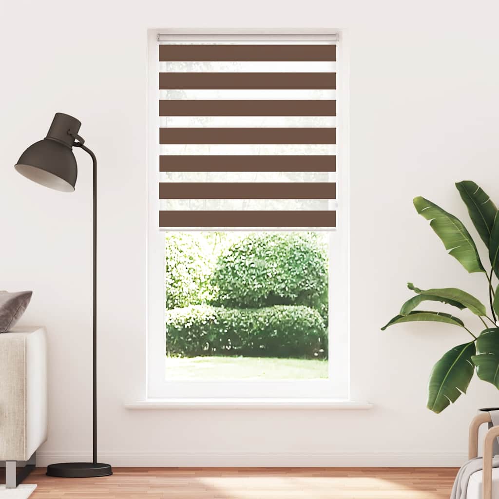 zebragardin brun 105x230 cm stofbredde 100,9 cm polyester