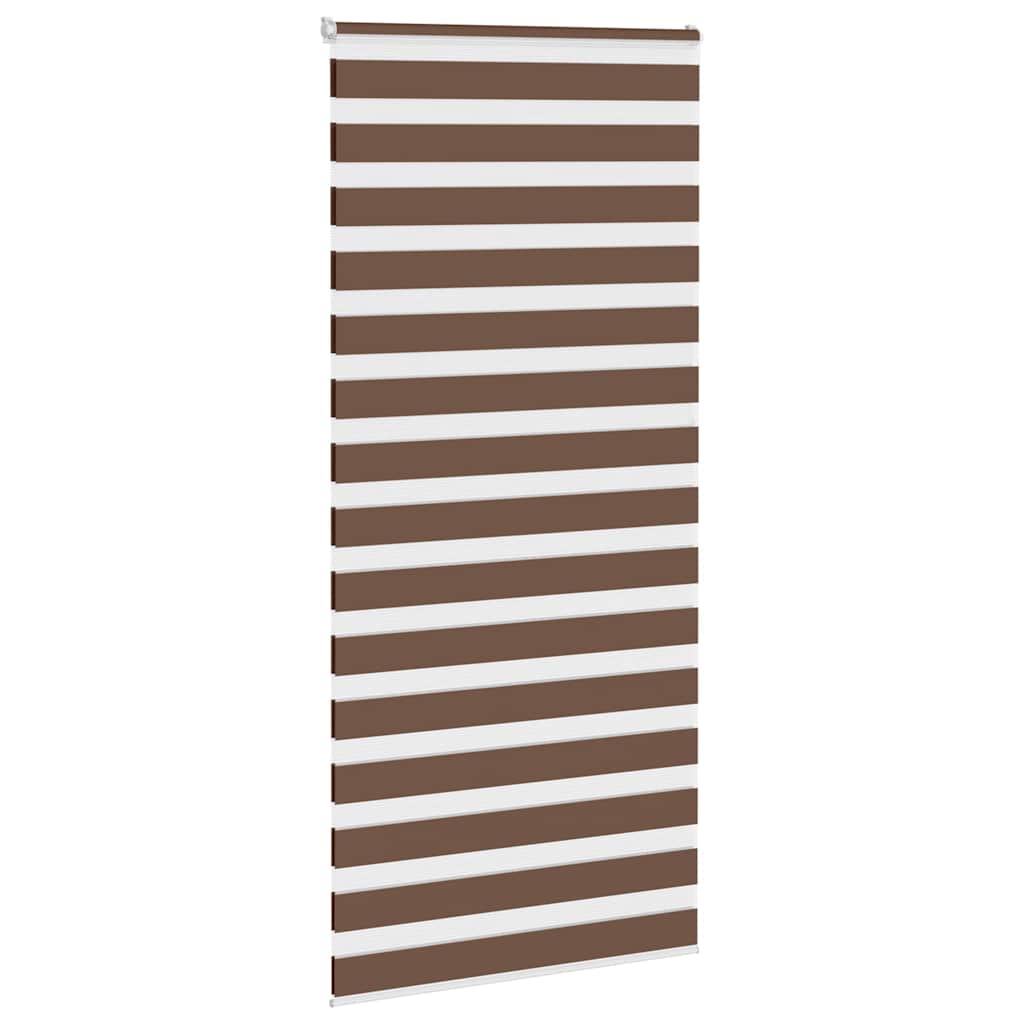 zebragardin brun 110x230 cm stofbredde 105,9 cm polyester
