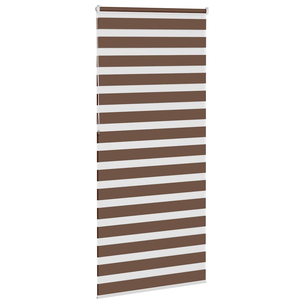 zebragardin brun 110x230 cm stofbredde 105,9 cm polyester