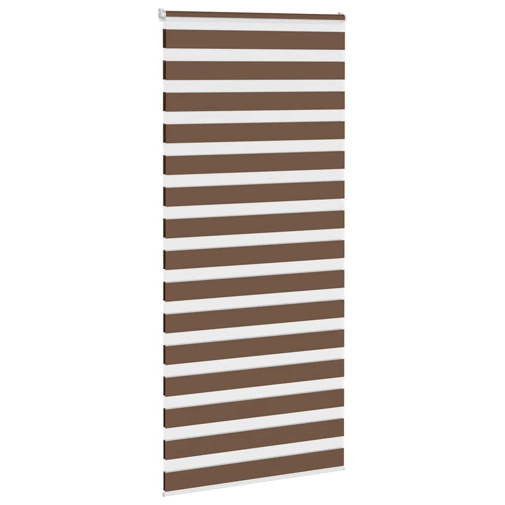 zebragardin brun 115x230 cm stofbredde 110,9 cm polyester