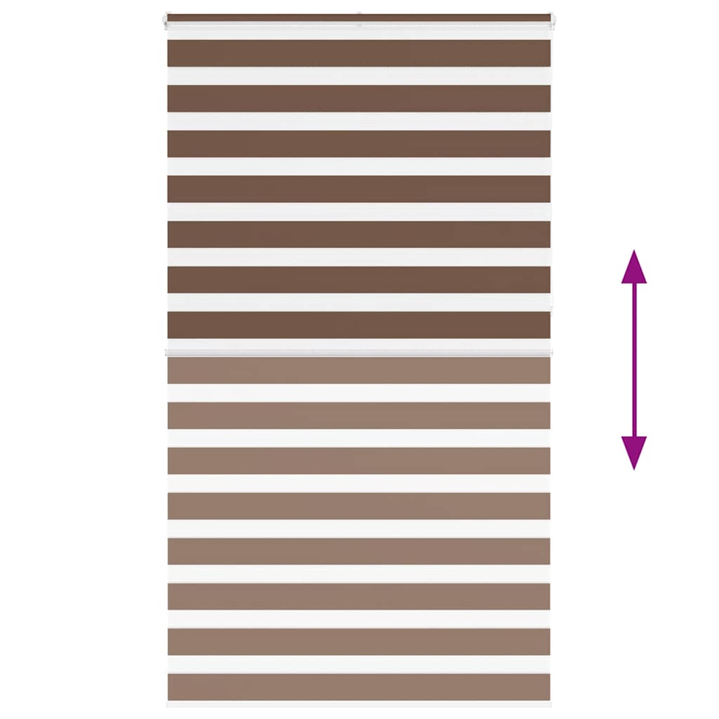 zebragardin brun 120x230 cm stofbredde 115,9 cm polyester