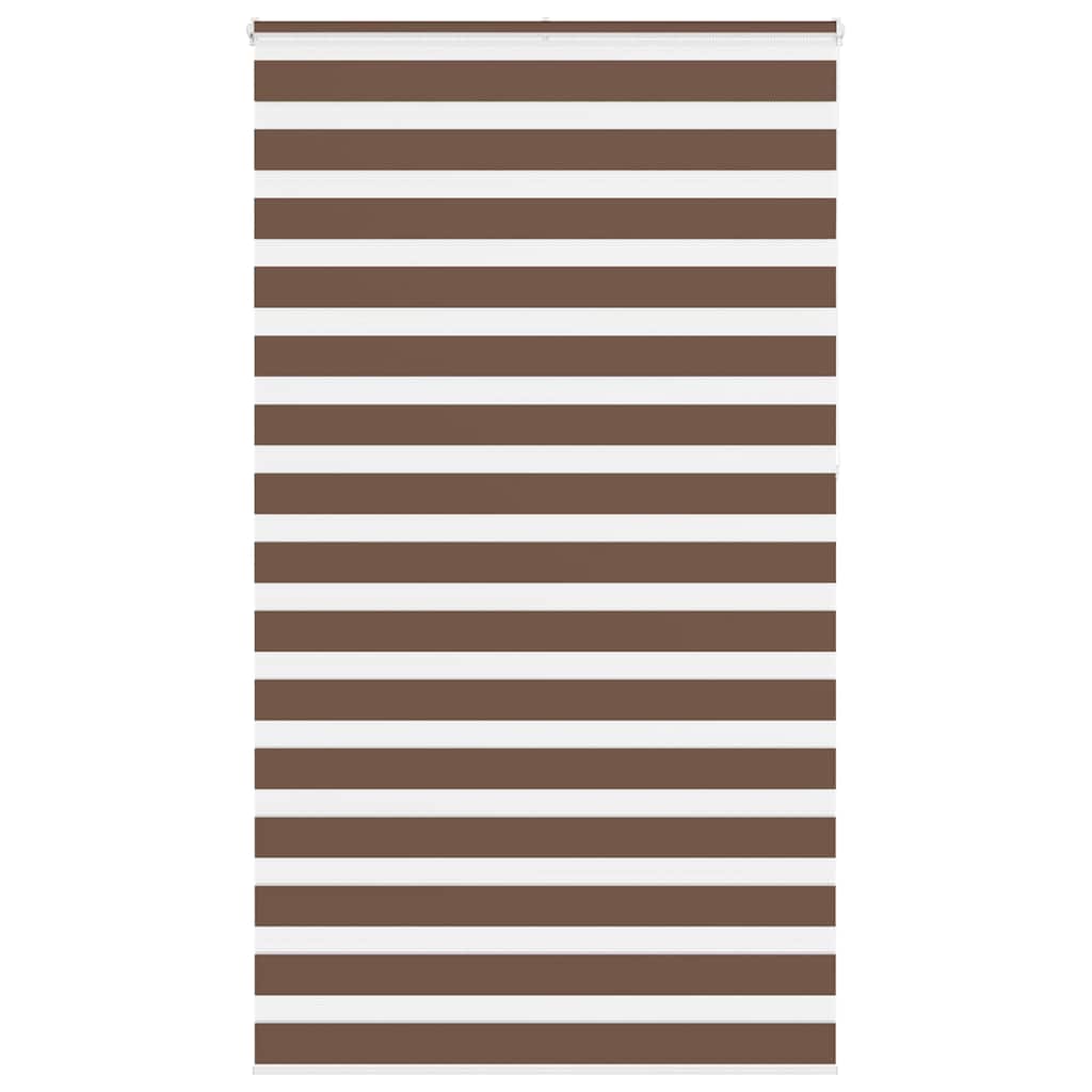 zebragardin brun 135x230 cm stofbredde 130,9 cm polyester