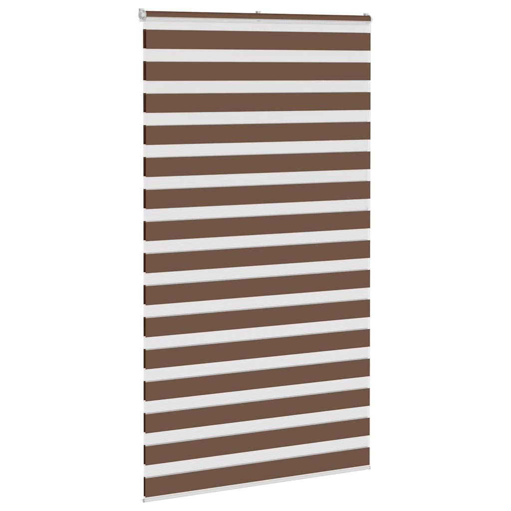 zebragardin brun 135x230 cm stofbredde 130,9 cm polyester