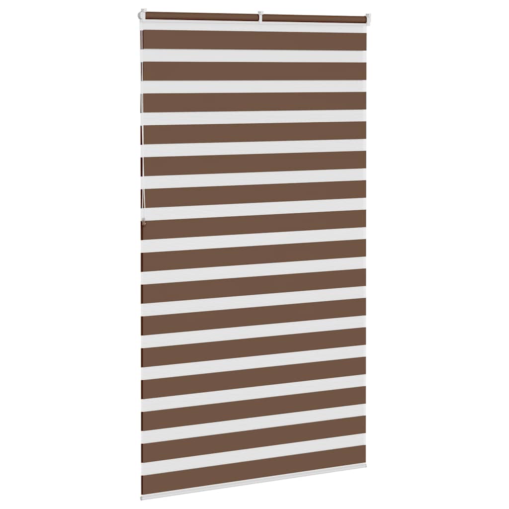 zebragardin brun 135x230 cm stofbredde 130,9 cm polyester