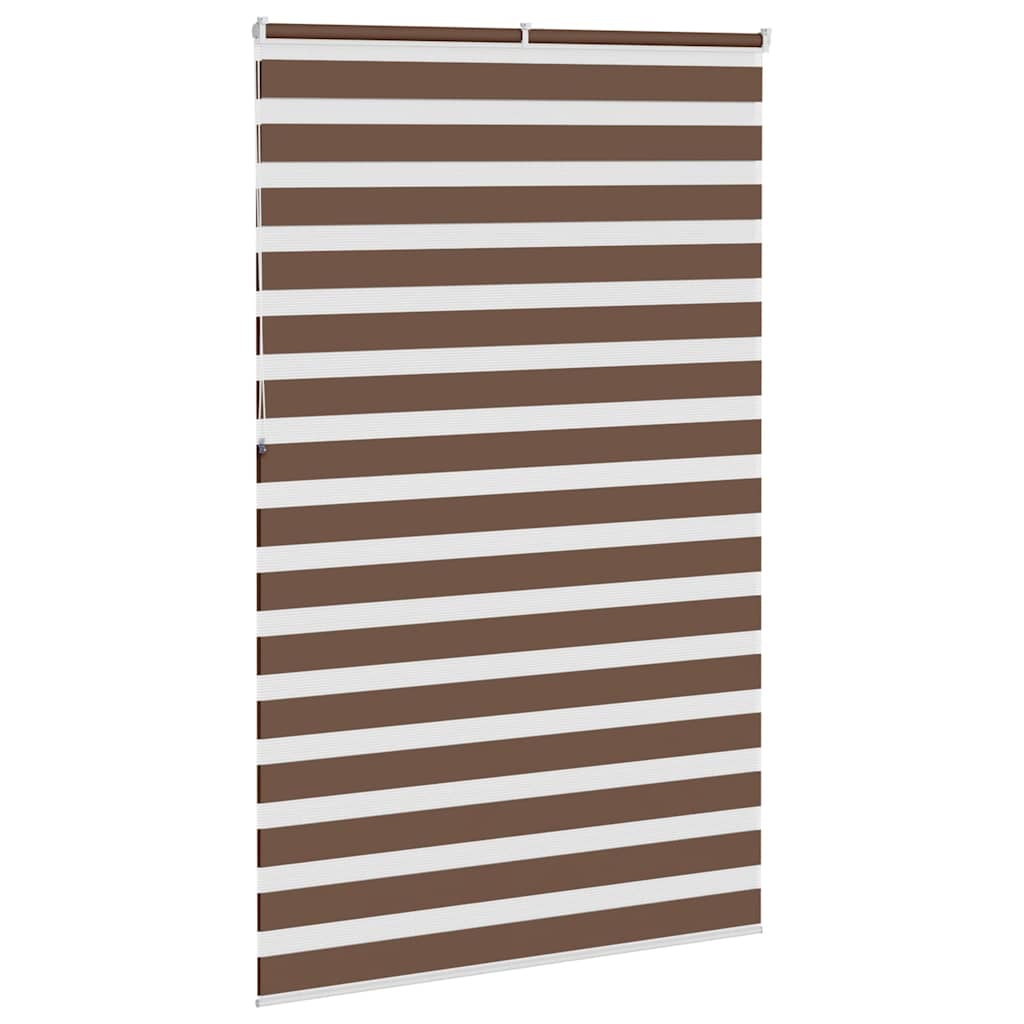 zebragardin brun 140x230 cm stofbredde 135,9 cm polyester