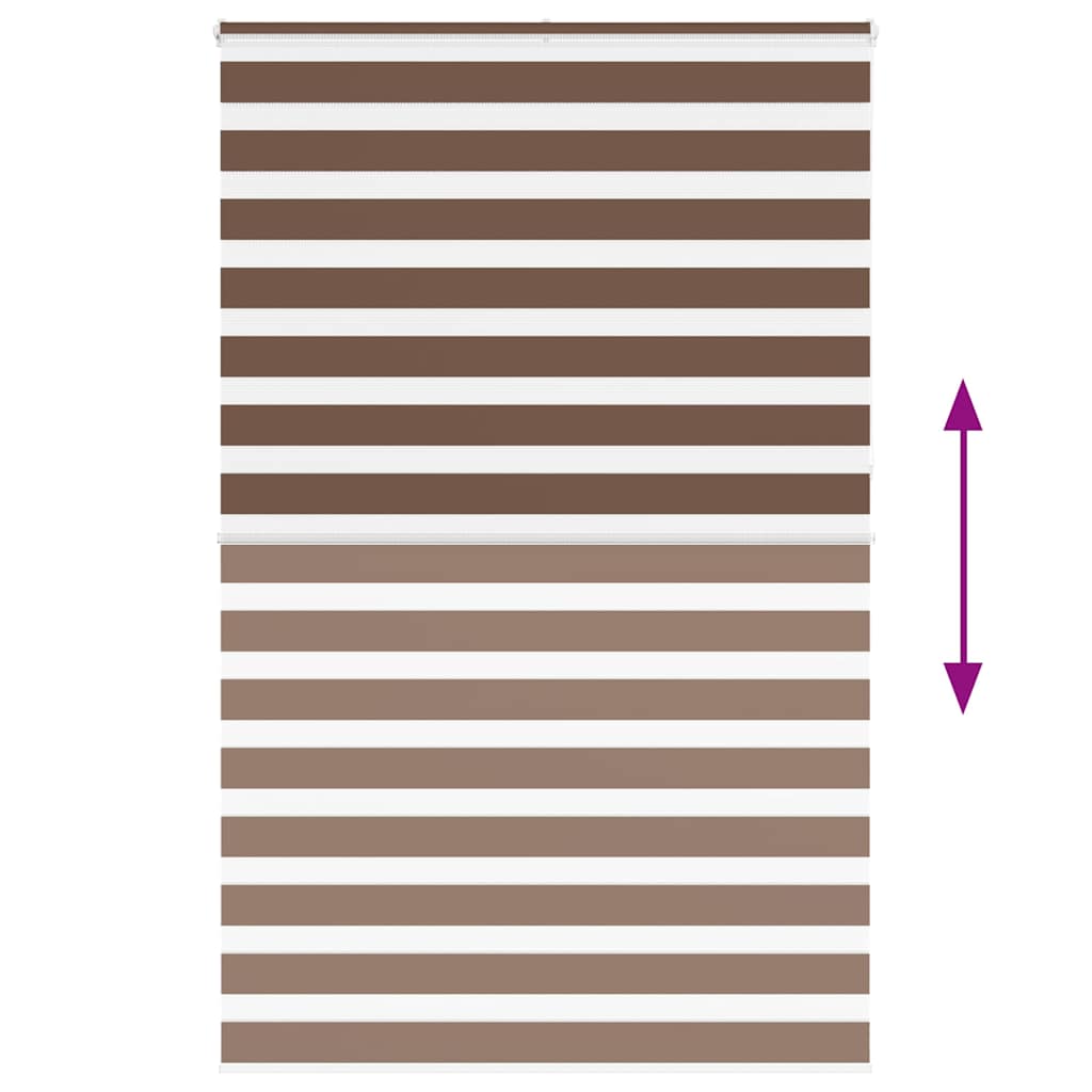 zebragardin brun 140x230 cm stofbredde 135,9 cm polyester
