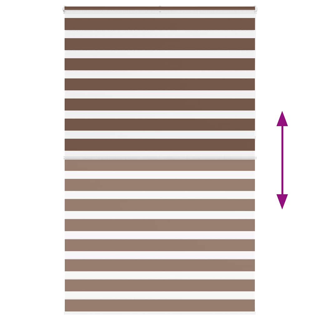 zebragardin brun 145x230 cm stofbredde 140,9 cm polyester