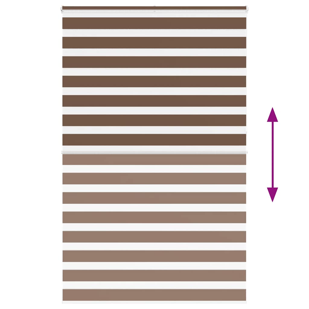 zebragardin brun 150x230 cm stofbredde 145,9 cm polyester