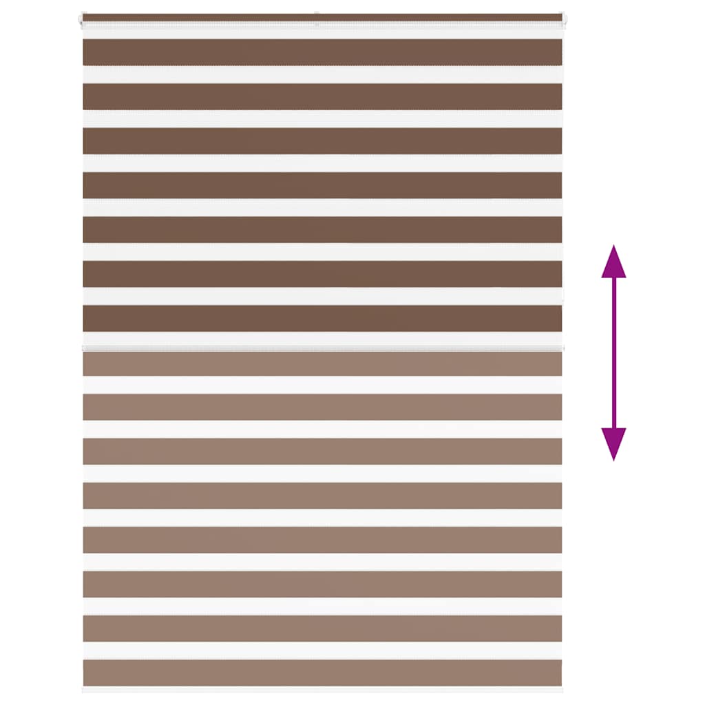 zebragardin brun 155x230 cm stofbredde 150,9 cm polyester