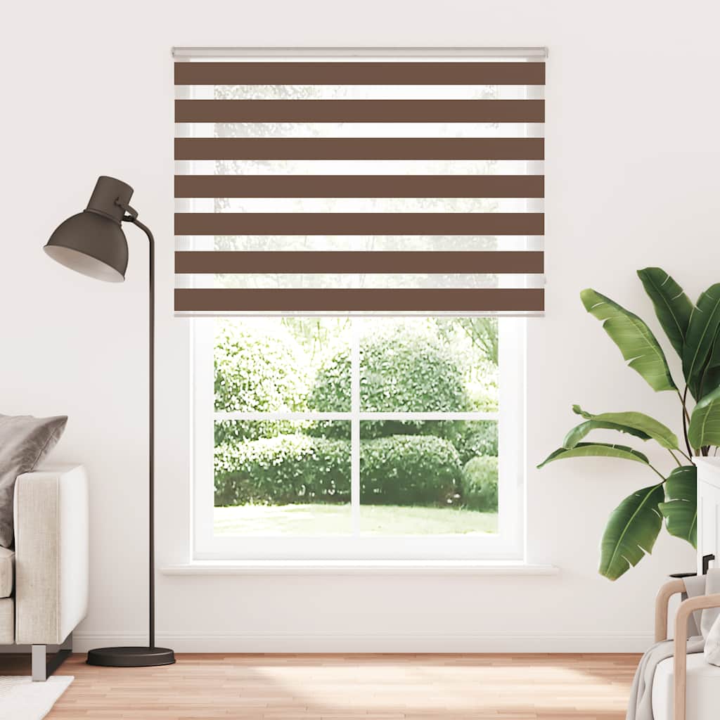 zebragardin brun 165x230 cm stofbredde 160,9 cm polyester