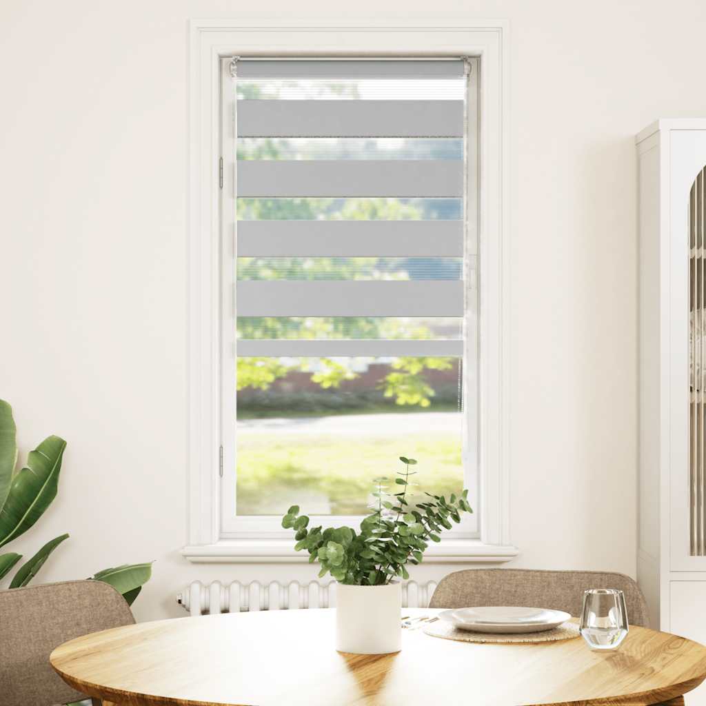 zebragardin lysegrå 55x150 cm stofbredde 50,9 cm polyester