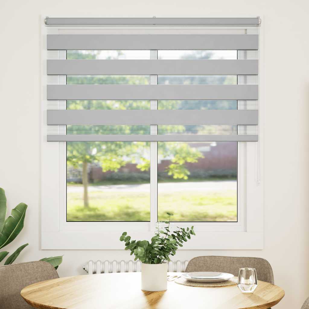 zebragardin lysegrå 125x150 cm stofbredde 120,9 cm polyester