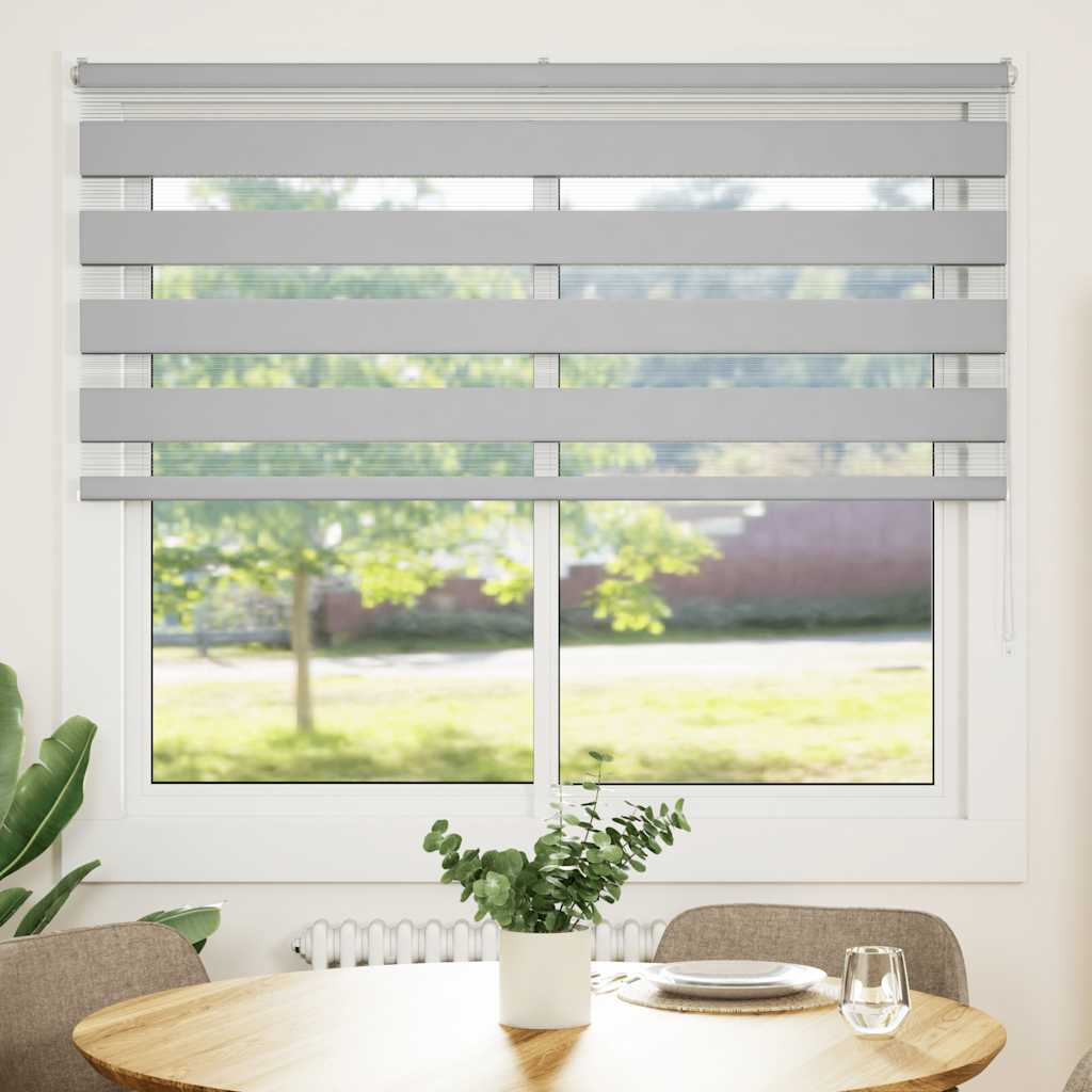 zebragardin lysegrå 160x150 cm stofbredde 155,9 cm polyester